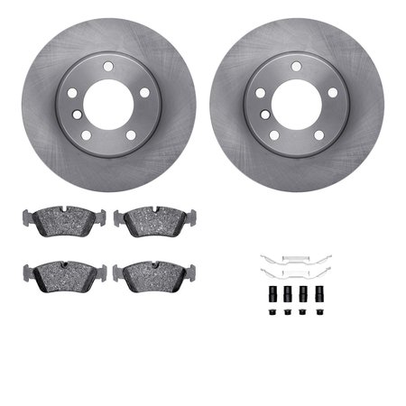 DYNAMIC FRICTION CO 6612-31141, Rotors with 5000 Euro Ceramic Brake Pads includes Hardware 6612-31141